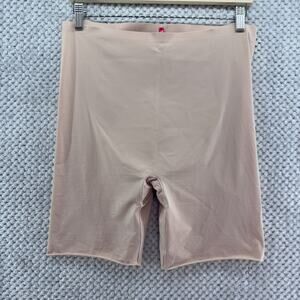 Spanx Shorts Womens Plus Size 1X Nude Beige Mid Thigh Shapewear Slimplicity
